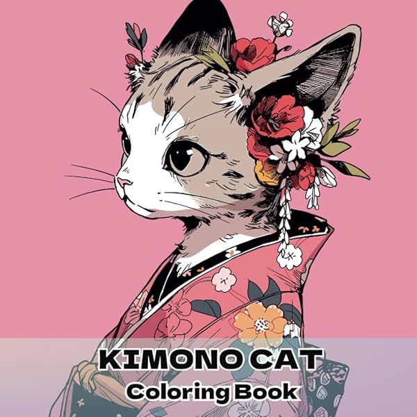 Amazon.co.jp: CAT JOURNEY Coloring Book(猫の旅塗り絵): 大人向けの